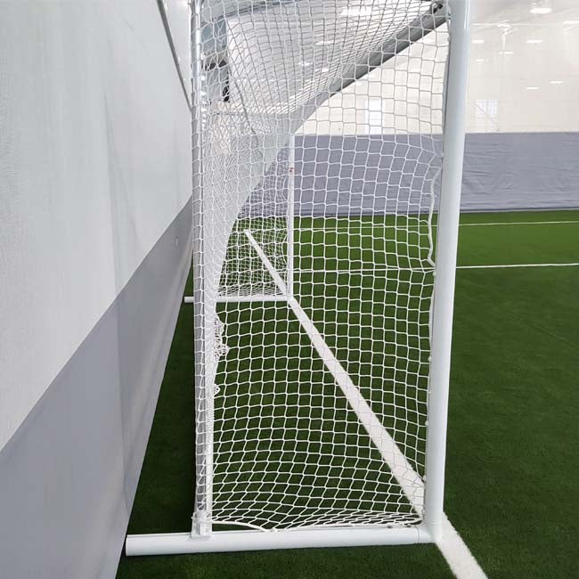Soccer goal with custom back depth.