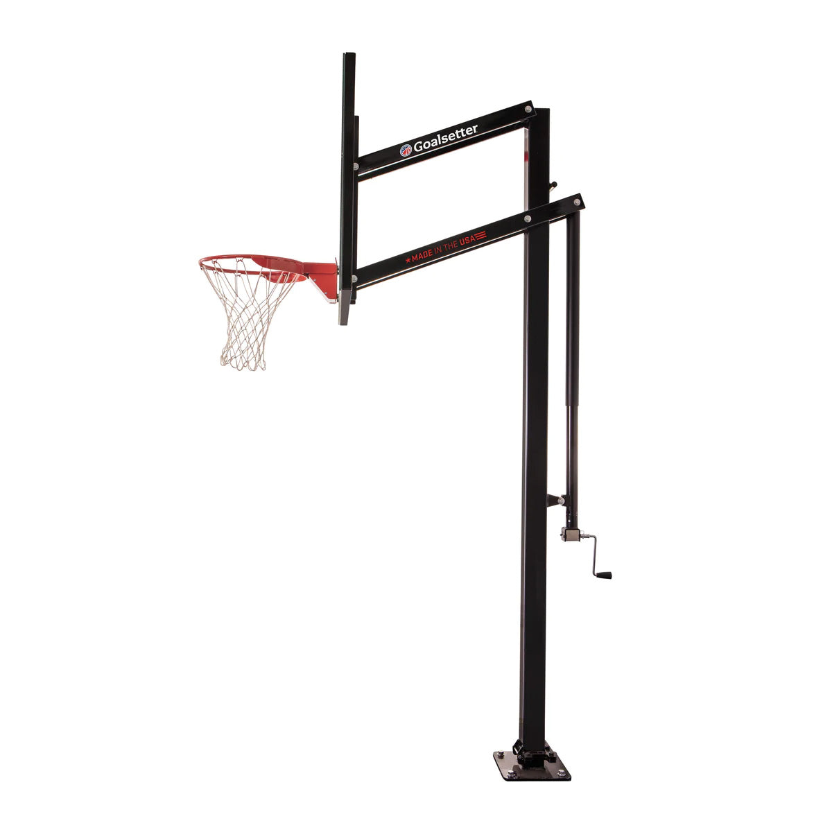 Goalsetter x454 54 inch basketball hoop side view