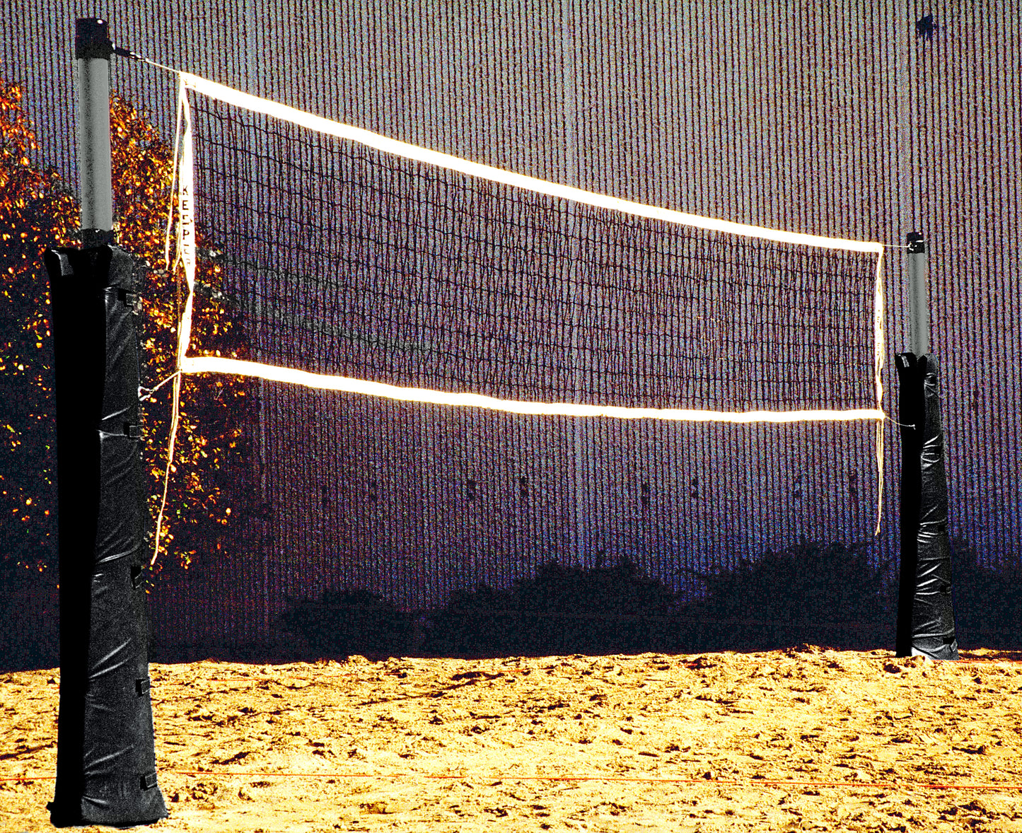 Model #XHD3. Standard outdoor volleyball net.