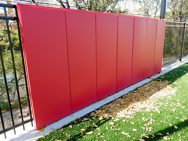 Custom protective padding for fence.