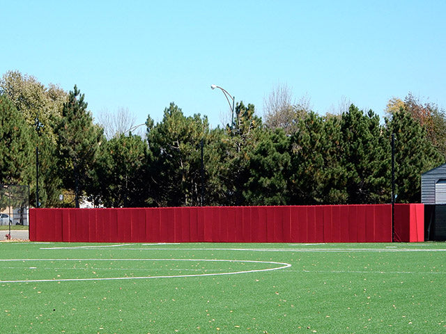 Custom protective padding for fence.
