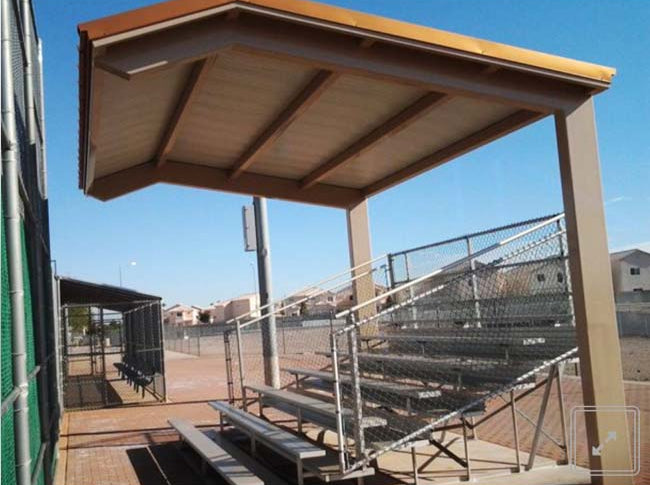 Model #ASG16200204CL. Pre-engineered wood steel fabric shelter.