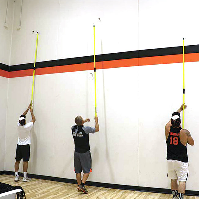 Model #BCTEN70IN. Indoor tension batting cage connect poles.