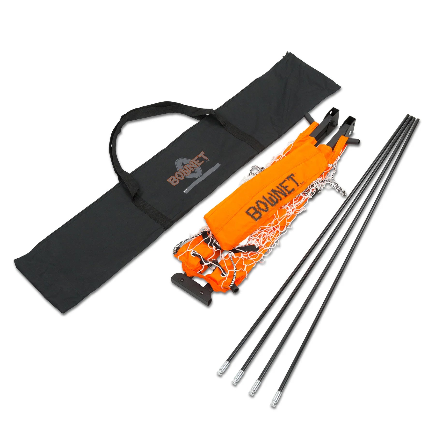 Portable bownet soccer goal carrying bag.