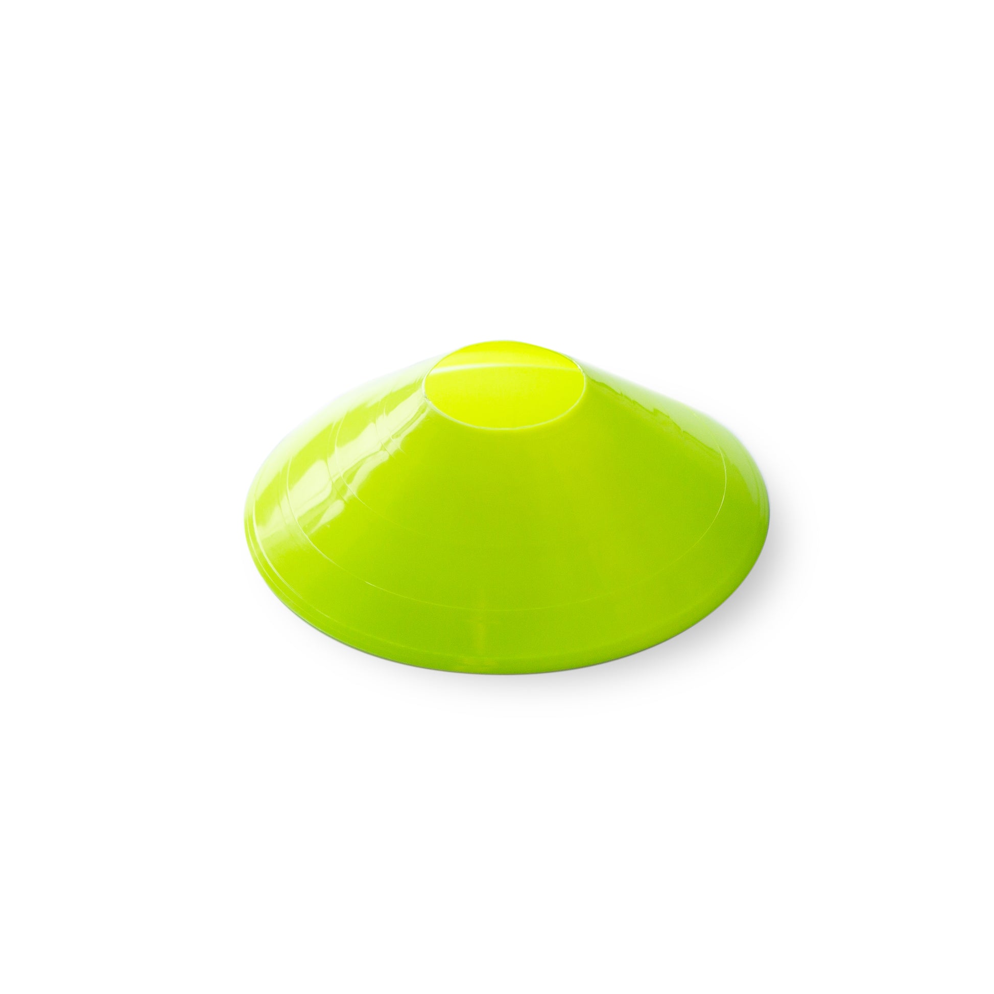 Model #DCYELLOW. Yellow disc cone. 7" wide. For soccer field marking.