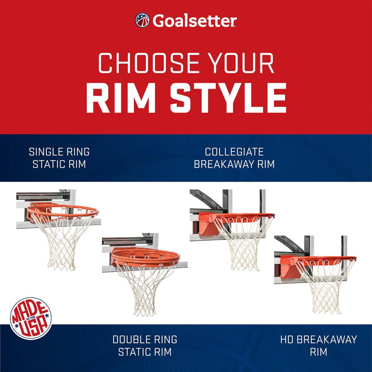 Goalsetter choose your rim style