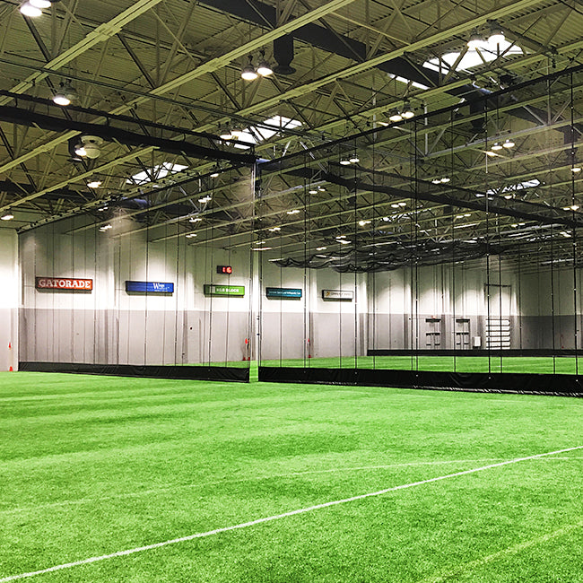 Gym dividers. Flex mesh.