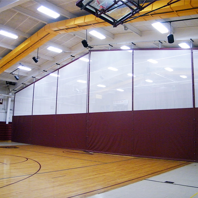 Gym dividers. Standard mesh.