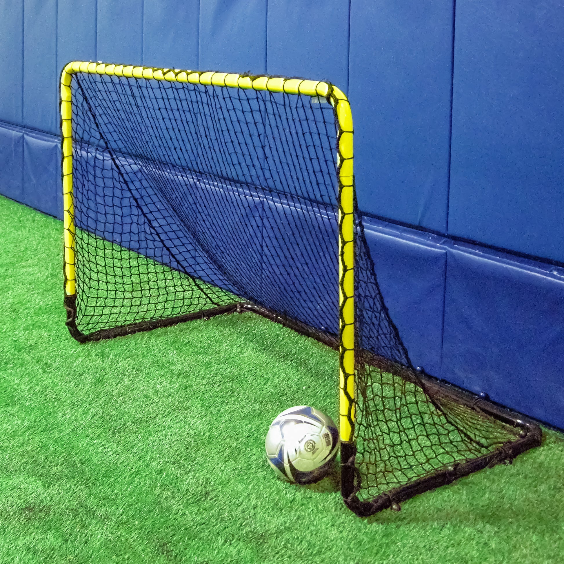 Model #IA46. 4' x 6' indoor interactive soccer goal.