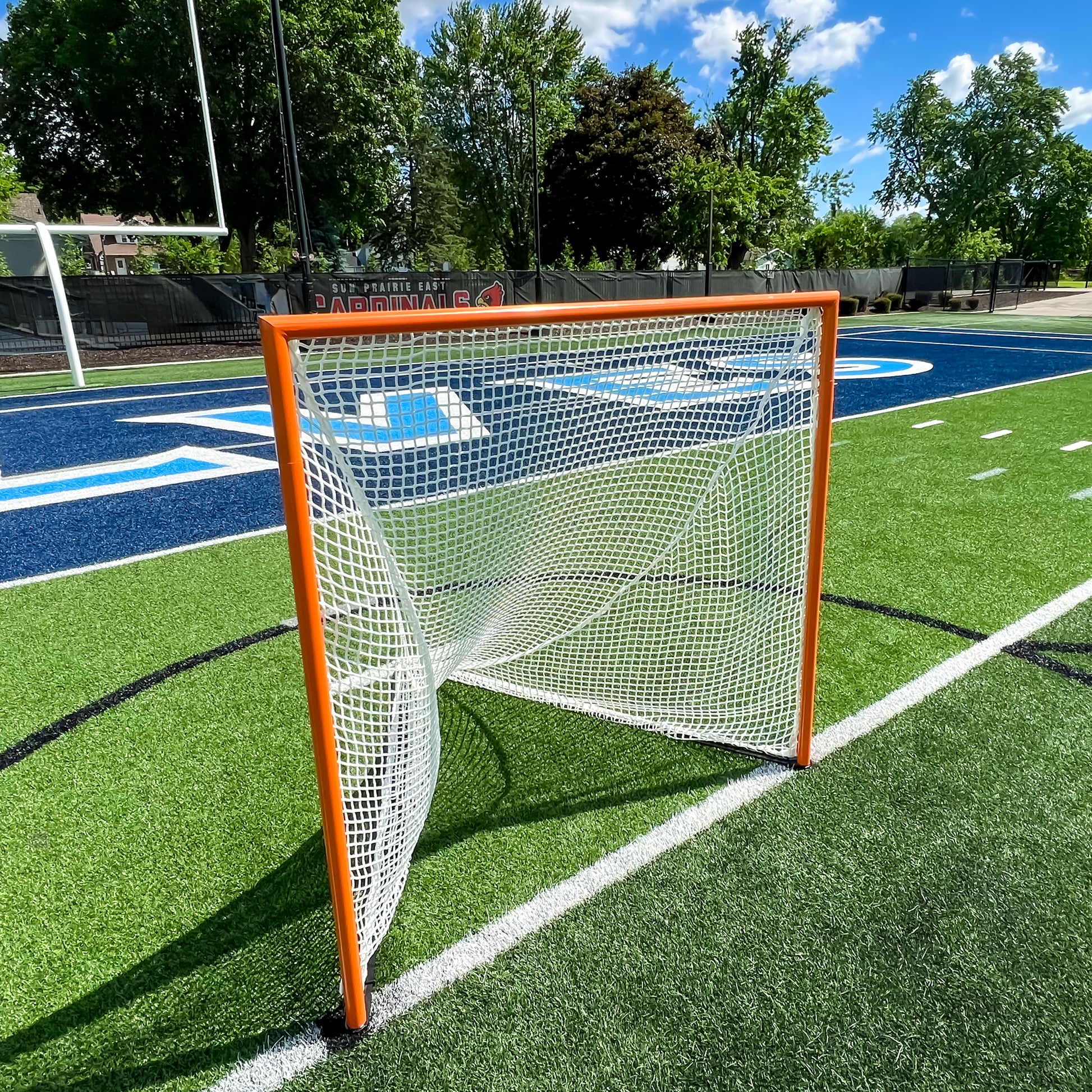 lxgkgo lacrosse goal on turf 6 x 6