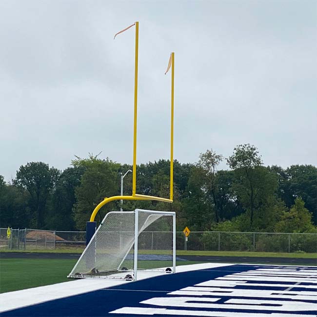 Model #M88WRD4824. No backbar. Football goalposts with pad.