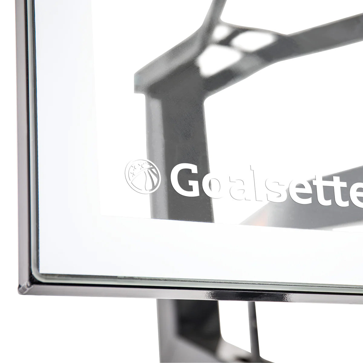 Goalsetter MVP basketball hoop backboard up close view