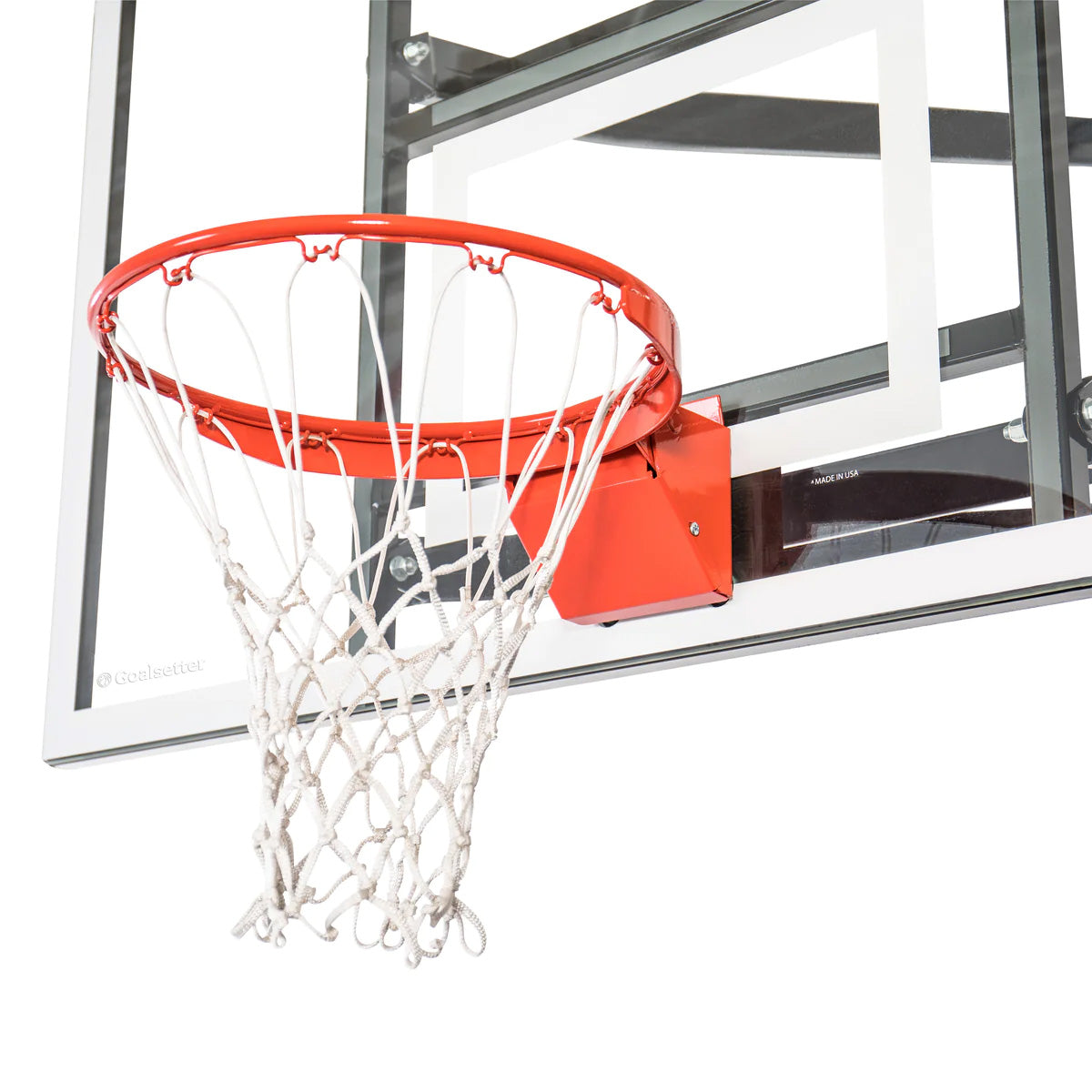 Goalsetter MVP 72 inch close up view of basketball rim