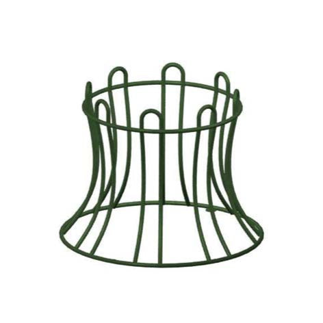 Model #PRBRKBR. Metal round bike rack in black.