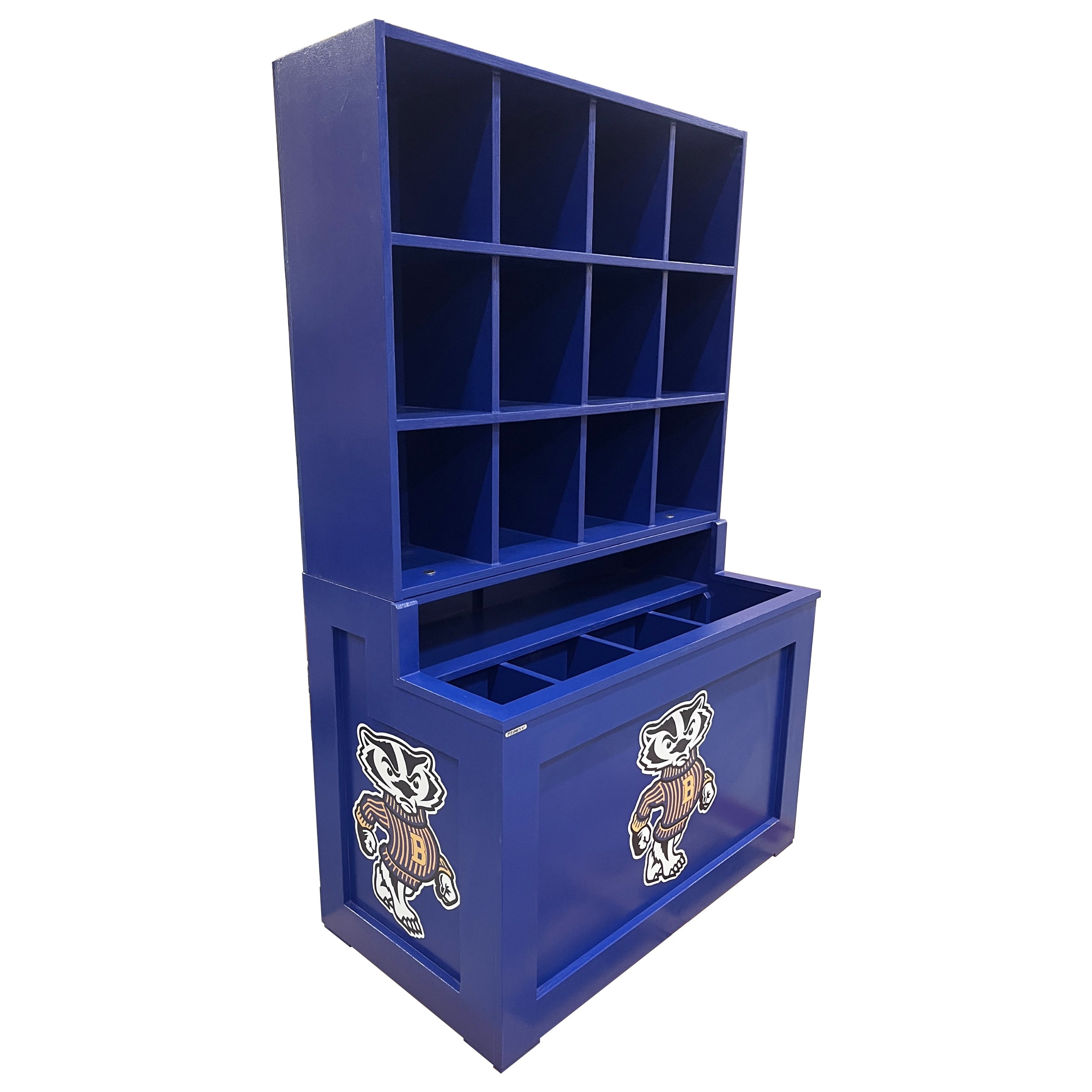 Sergeant Major 12-Helmet Dugout Bat & Helmet Rack | Made in USA ...