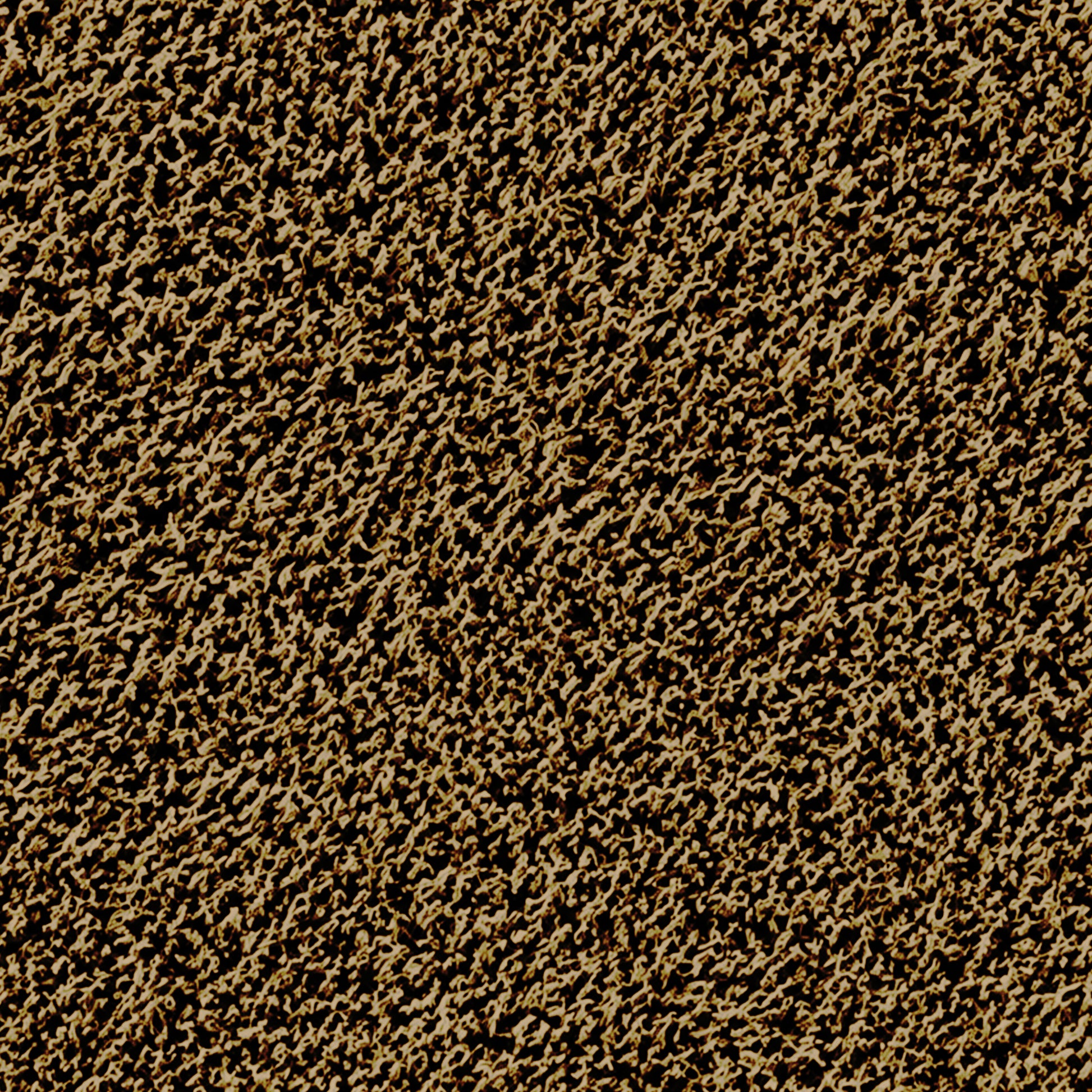 Close-up of a dense, textured brown and black surface with an uneven, organic appearance—resembling the fuzzy durability of the Portolite Lacrosse Mat | Spiketek Turf Protection Mat For Practice and Drills, designed to protect turf during intense lacrosse practice and drills.