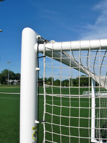 Model #M88WRD4. Goal top corner, Overland Park Soccer Complex - Keeper Goals