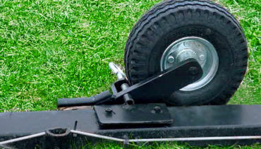 Model #PMW4. Semi-permanent lifting wheel kit for movable soccer goal.