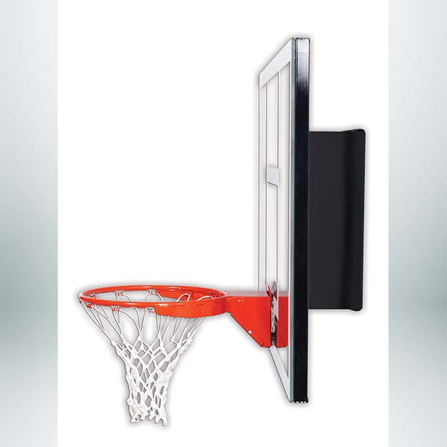 Model #GSBASELINE. Goalsetter Baseline series stationary wall mount basketball hoop.