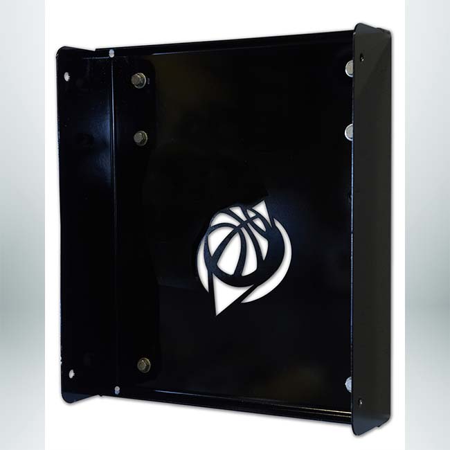 Model #GSBASELINE. Wall mount plate for Goalsetter Baseline series stationary wall mount basketball hoop.