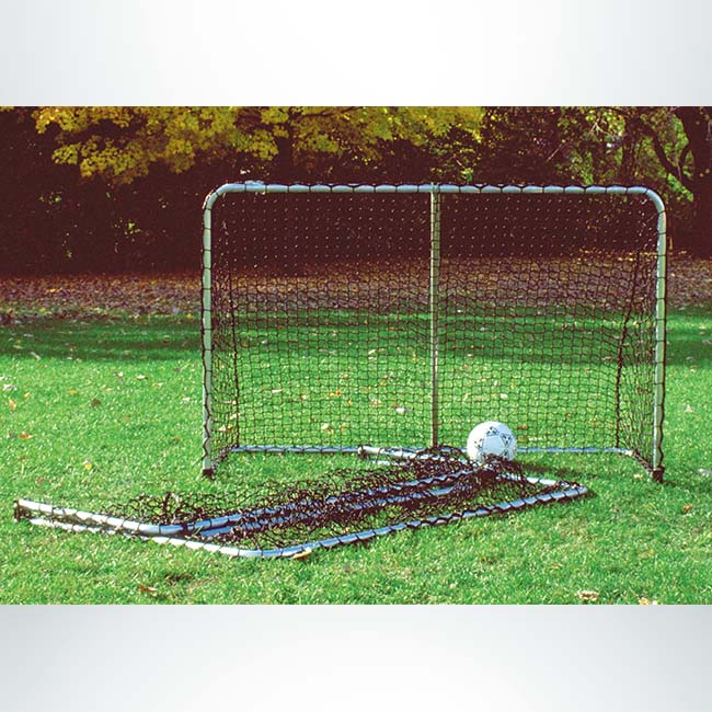 Model #ALUM64. 6' x 4' folding portable aluminum soccer goal.