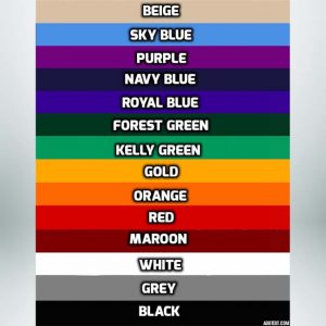 gbap15bcv-colors-for-cover Color choices for cover on Covered Athletic Team Bench Model #GBAP15BVC