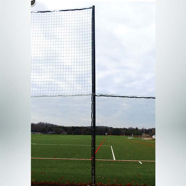 Back-up netting for athletic facilities.