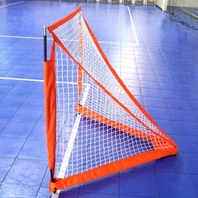 Model #BOWLAXBOX4. Bownet foldable box lacrosse goal. 4.6' x 4'.