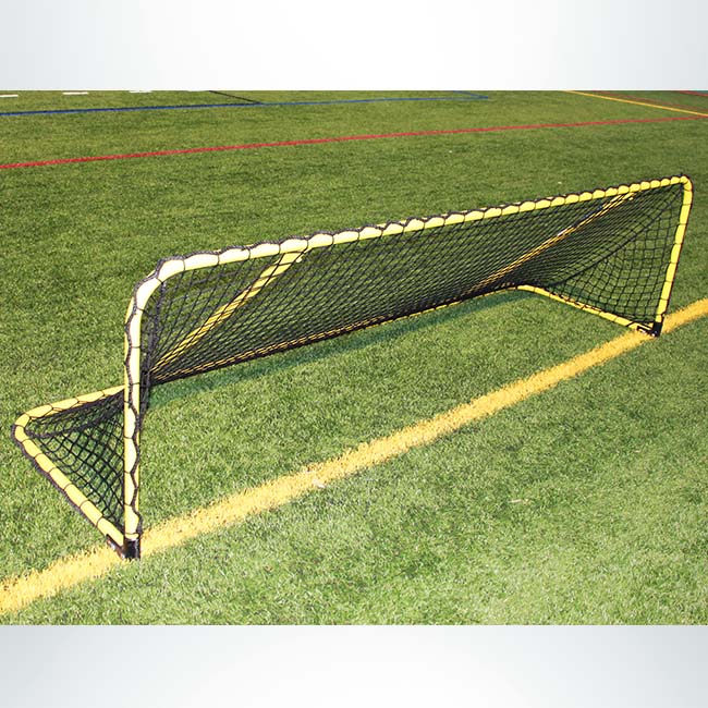 Kids Football Goal Posts Outdoor Portable Striker Foot Ball Metal Light Weight 