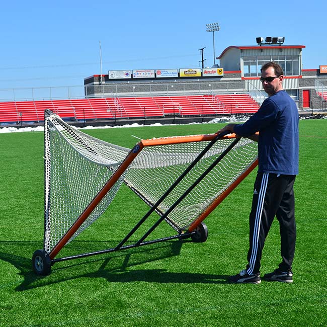 Model #LXGC6HD. Heavy duty lacrosse goal cart. Can also use on 6' x 4' soccer and hockey goals.
