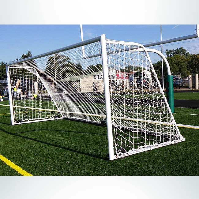 Ultimate Wheeled Soccer Goals (4" Round Posts) ⋆ Keeper