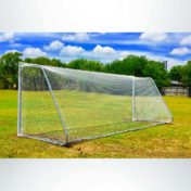 Model #MAL824. 8' x 24' movable aluminum soccer goal.