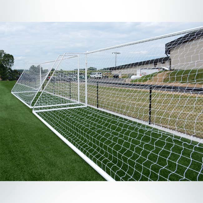 HALONA 2 in 1 Soccer Goal Powder Coated Steel Soccer Goals for Backyard with Net and 5 Reflective Scoring Holes for Goal Shot Accuracy Training