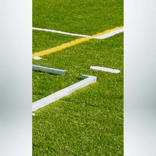 Model #EFSG2824. 8' x 24' economy flat soccer shooting goal corner.