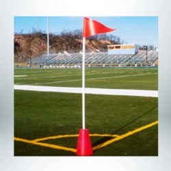 Model #CFOCONEBASE. Corner flag for turf with weighted cone flag.