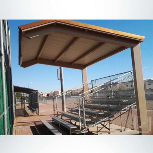 Model #ASG16200204CL. Pre-engineered wood steel fabric shelter.