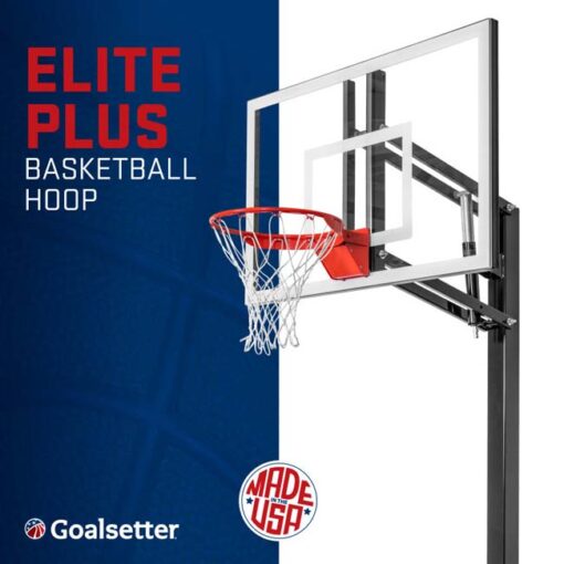 Model #ELITEPLUS. Goalsetter Elite Plus inground basketball system.