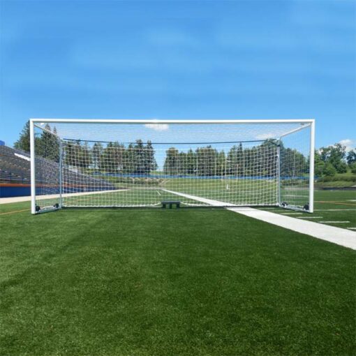 Model #M88WRD4BOX. Stadium style soccer goal.