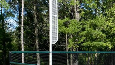 Aluminum high school foul pole.