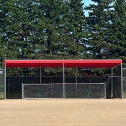 World Series Dugout with red top.