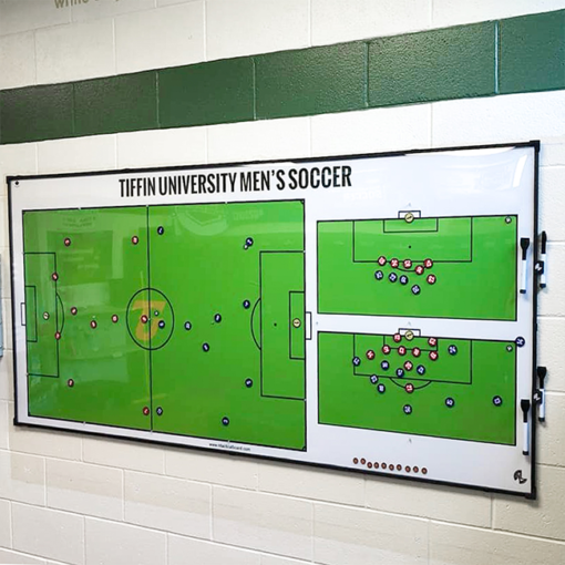 NL Tactical Board with team name and logo for soccer locker room.