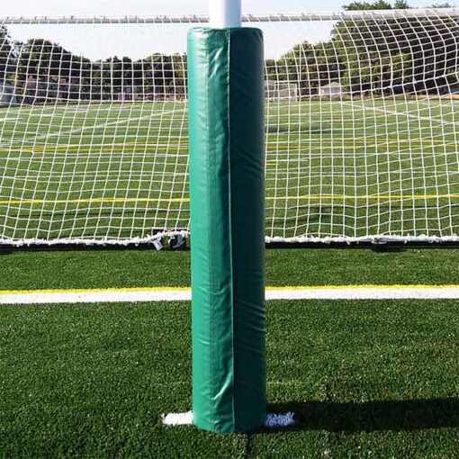 Green football goal post pad.