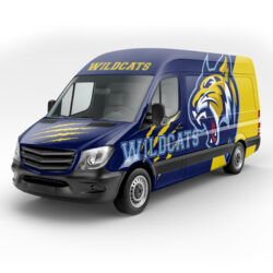 Vehicle Wrap. High school athletic team van.
