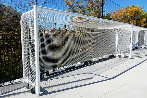 Soccer Goal With Wheels Built Into the Frame