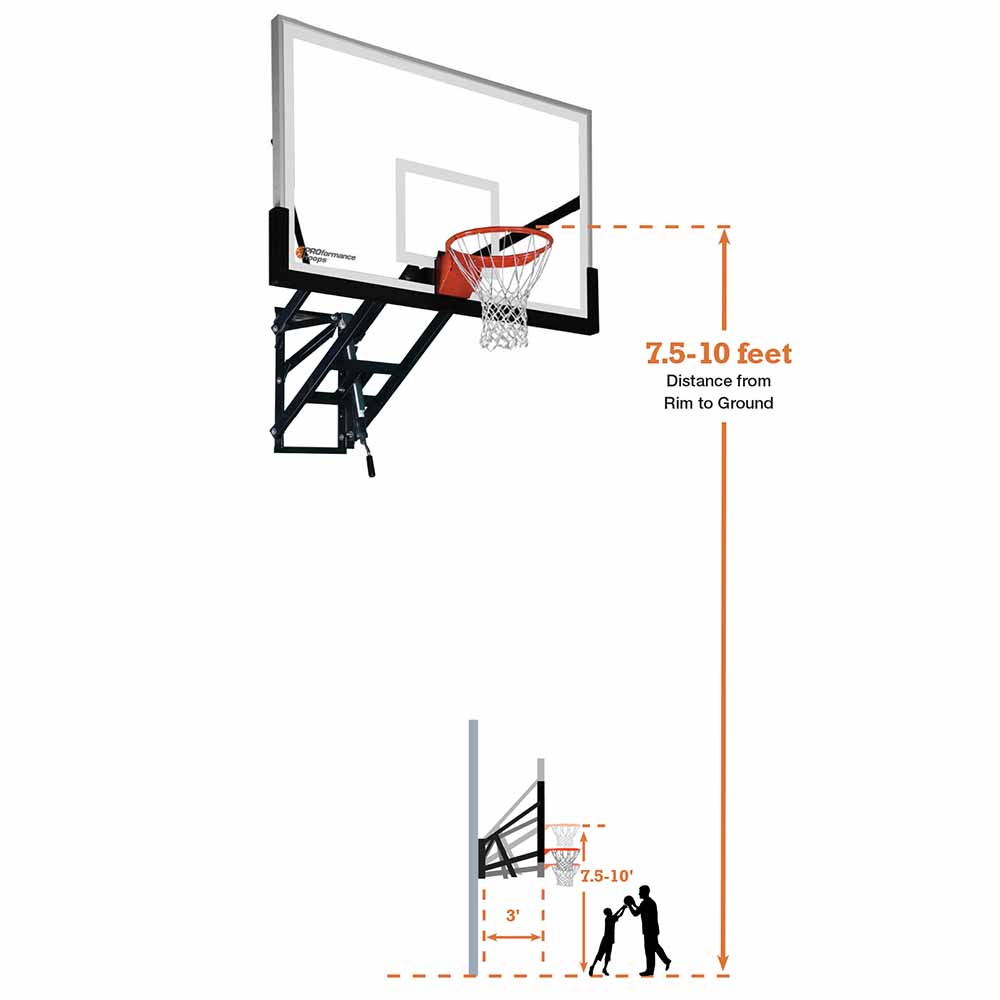 Acrylic Wall Mounted Basketball Hoop