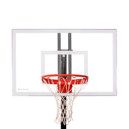 Goalsetter Elite Glass Plus basketball rim, backboard, and net
