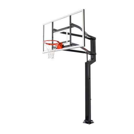 Goalsetter MVP 72 inch in-ground basketball hoop left side view