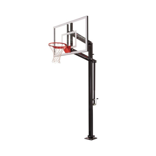 Goalsetter x454 54 inch basketball hoop left angled view